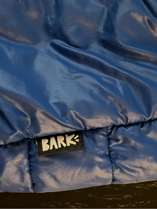 Bark Shiny Blue Quilted Puffer Dog Vest - Picture 4 of 7